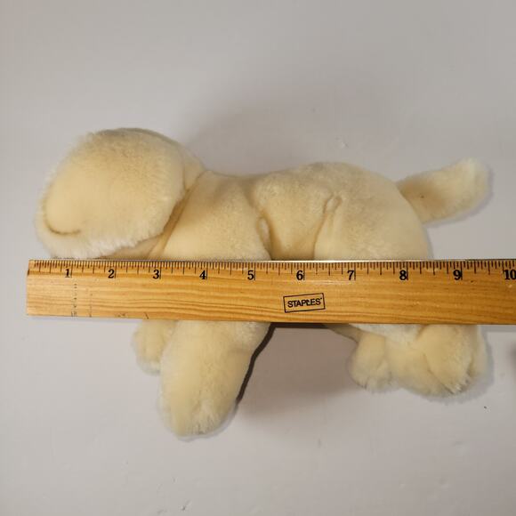 Plush Lab Puppy Dog Stuffed Animal Cream 9" Soft Toy - Picture 10 of 13